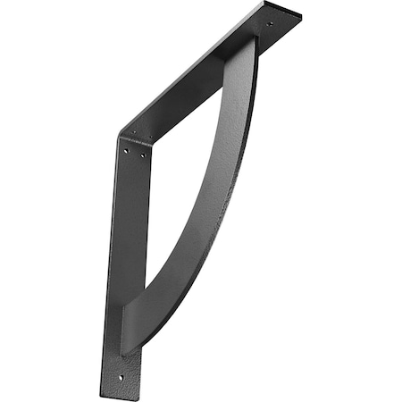 Ekena Millwork Bulwark Steel Bracket, Hammered Silver 2"W x 14"D x 14"H BKTM02X14X14BUHSV